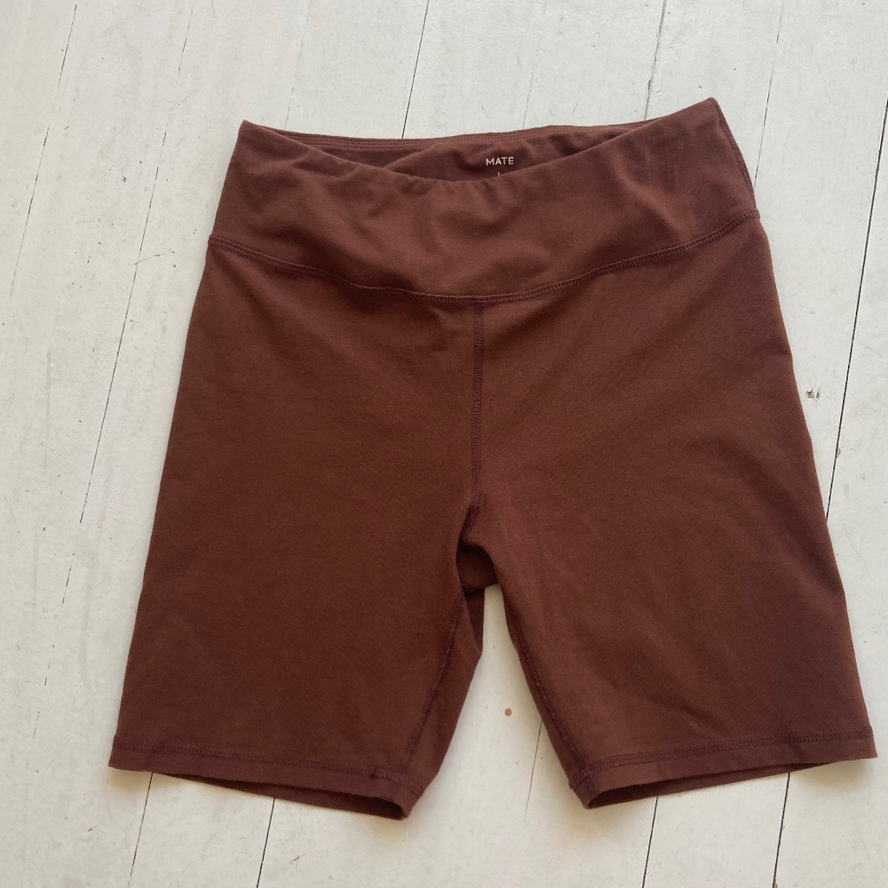 Mate the Label Bike Short - Brown - Large